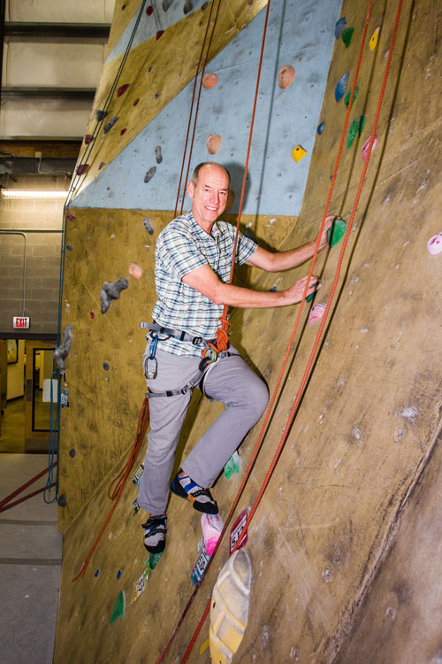 David Knowles indoor climbing