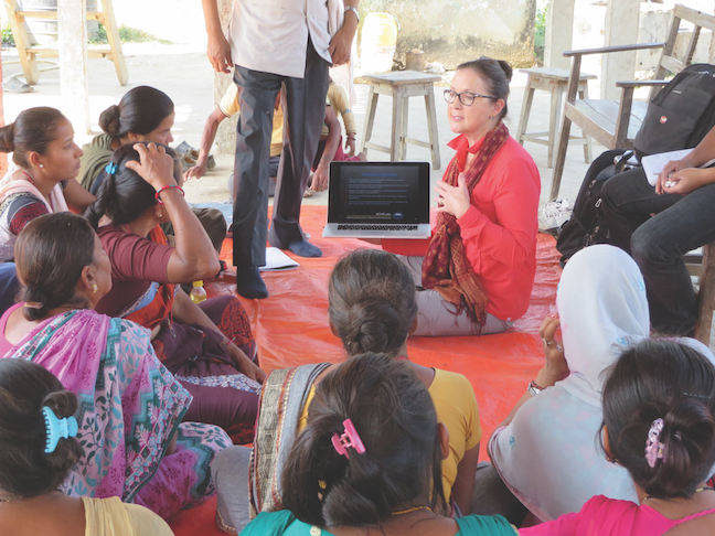 Dorene Teaching in Nepal