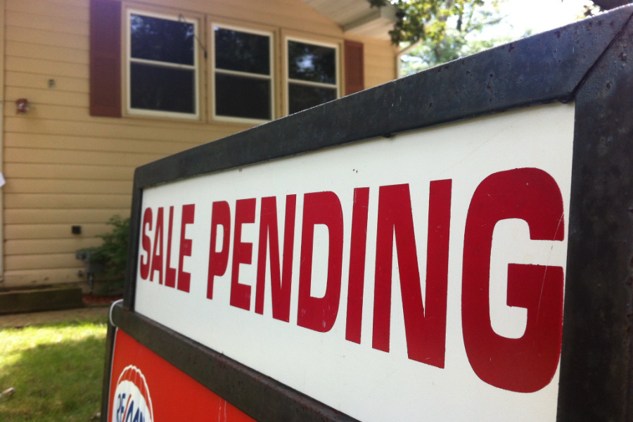 photo of a sign that says "sale pending"