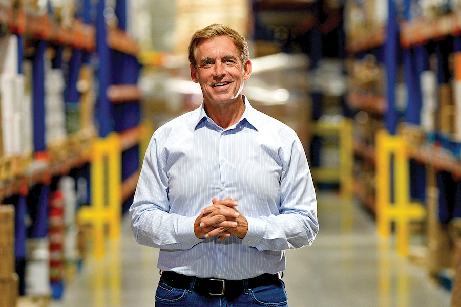 Rick Wright, CEO of Market of Choice, stands in an aisle